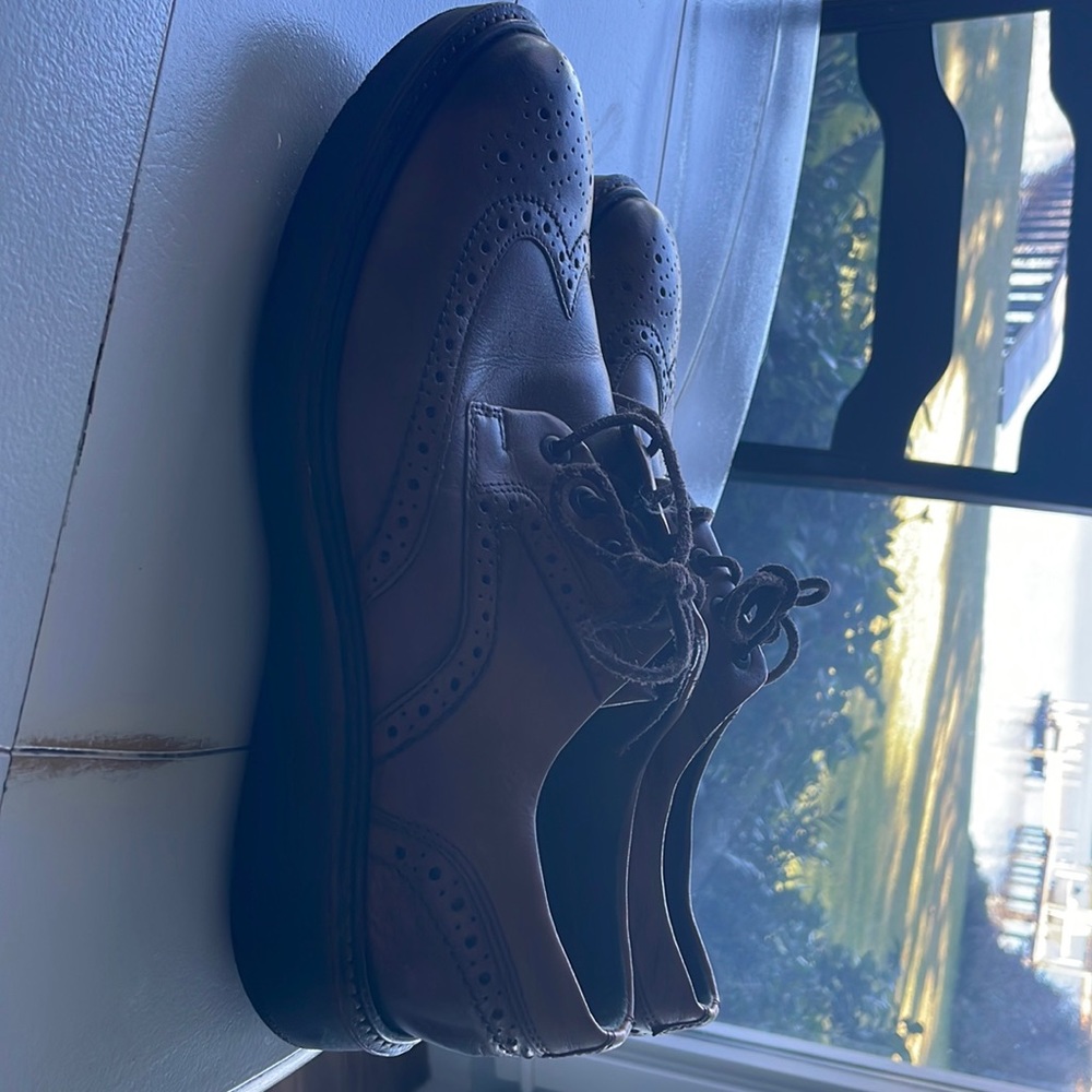 Men Ecco Dress Shoes Wing Tip Size 42